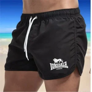 Lonsdale men's printed beach shorts, sports pants, running shorts, swimsuit, sports, quick drying, surfing shorts, swimsuit