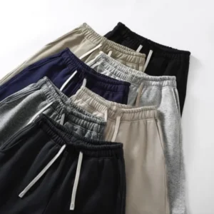 Men's Athletic Shorts Summer Workout Loose Fit Plain Black Knit Running Basketball Gym Training Sports Shorts Big Size