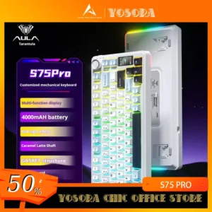 AULA S75 Pro Wireless Keyboard Tri Mode 4000mAH RGB PBT S75Pro Gamer Mechanical Keyboard Gasket Keyboards Gaming Keyboard Gifts